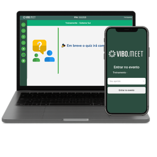 Dashboard da plataforma ViboMeet